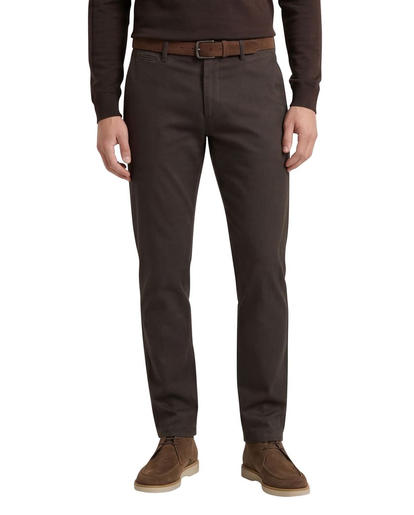 Brax broek modern fit groen geprint Felix katoen