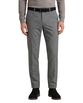 Brax Brax katoenen broek modern fit grijs gemêleerd