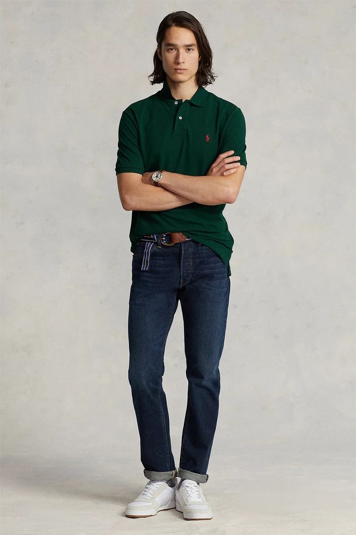 Polo Ralph Lauren polo slim fit korte mouw groen katoen