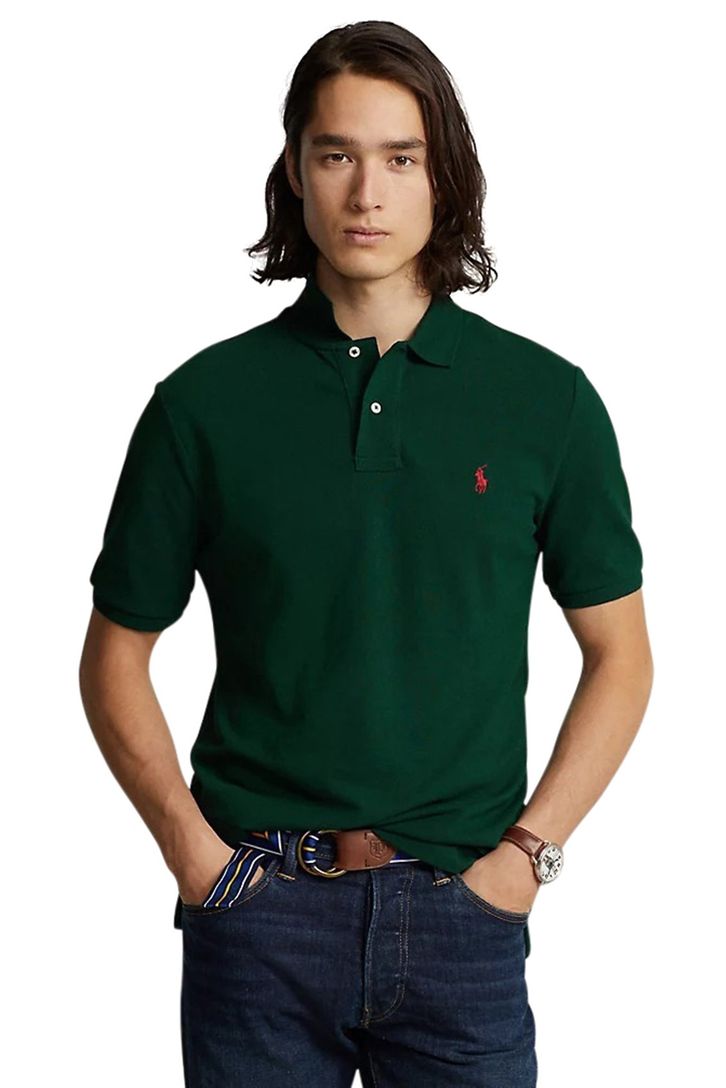Polo Ralph Lauren polo slim fit korte mouw groen katoen