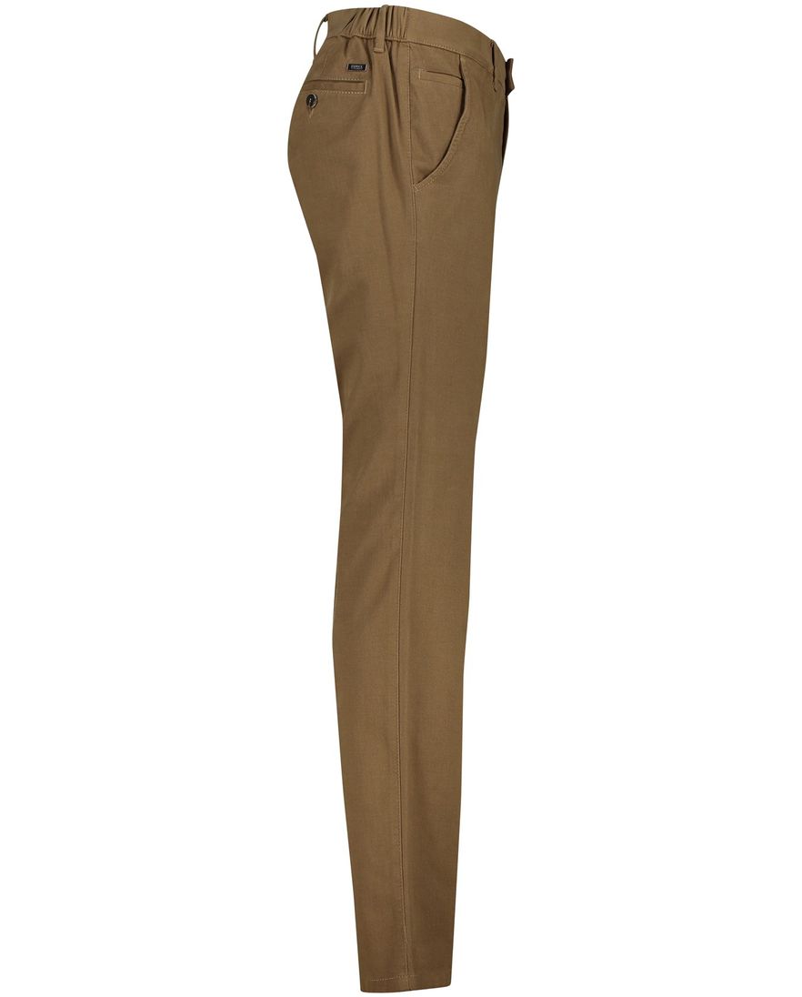 Eurex katoenen broek effen bruin