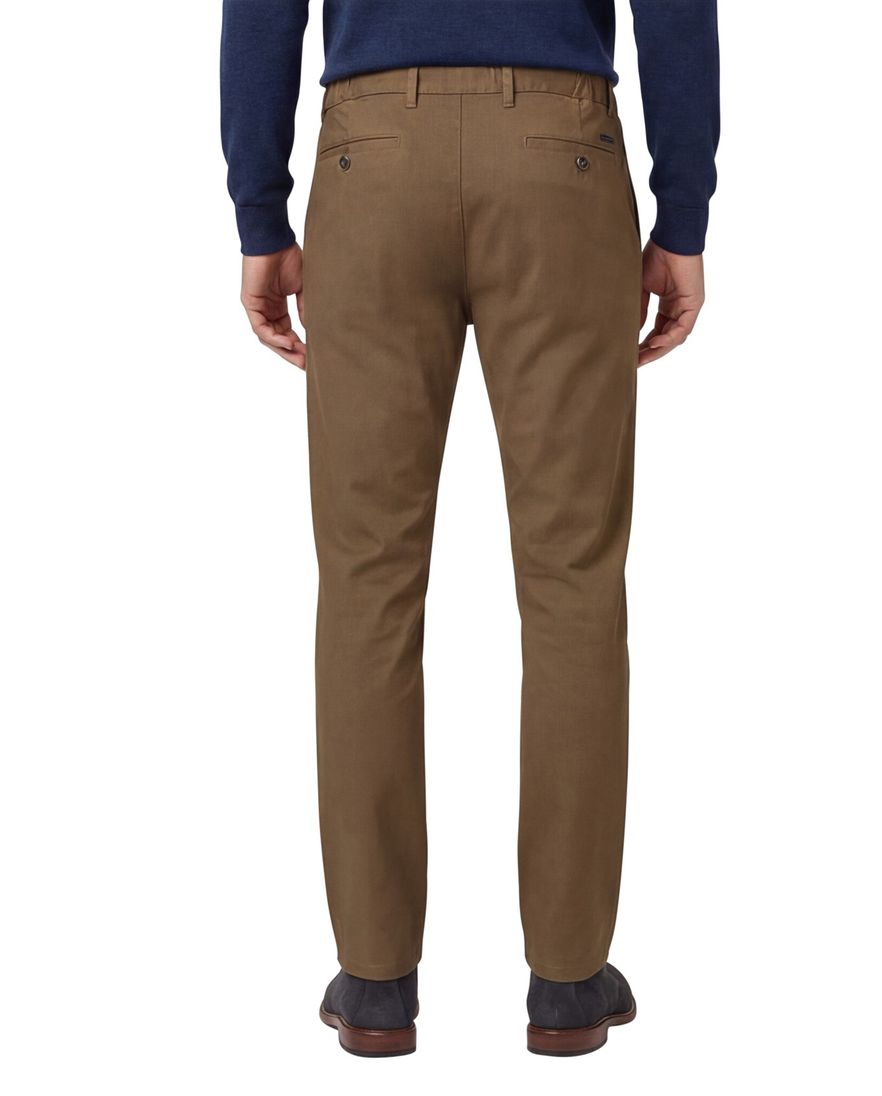 Eurex katoenen broek effen bruin