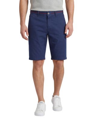 Portofino Portofino bermuda donkerblauw slim fit katoen