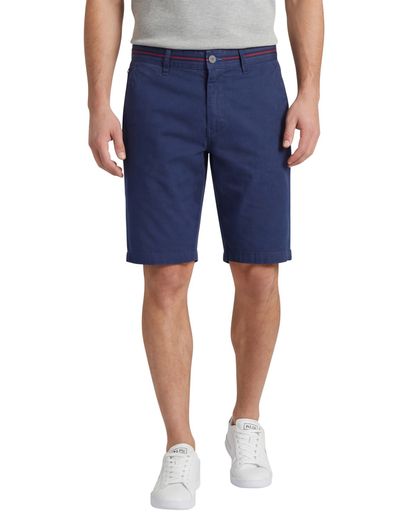 Portofino Portofino bermuda donkerblauw slim fit katoen