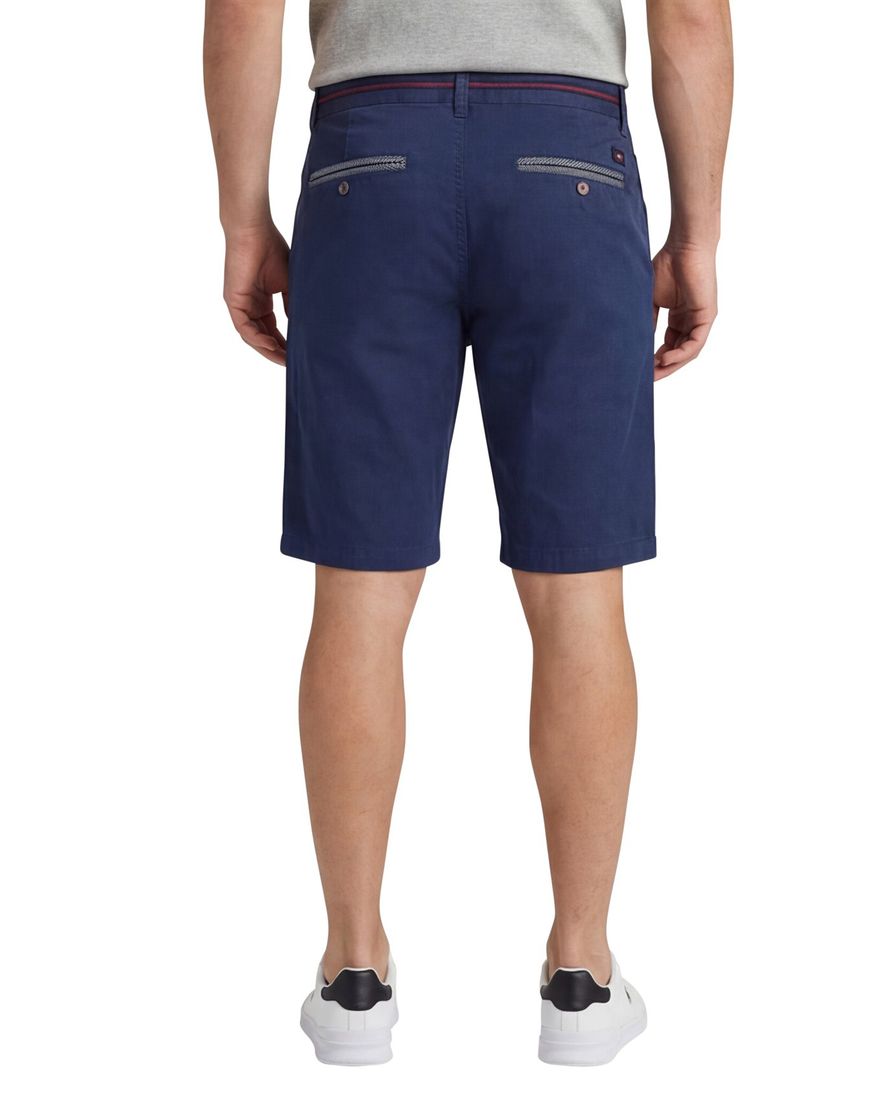 Portofino donkerblauwe bermuda slim fit katoen
