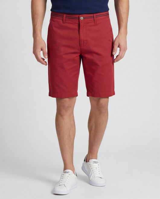 Portofino bermuda rood slim fit katoen Amalfi