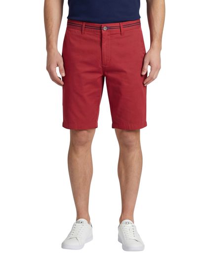 Portofino Portofino bermuda rood Amalfi katoen slim fit