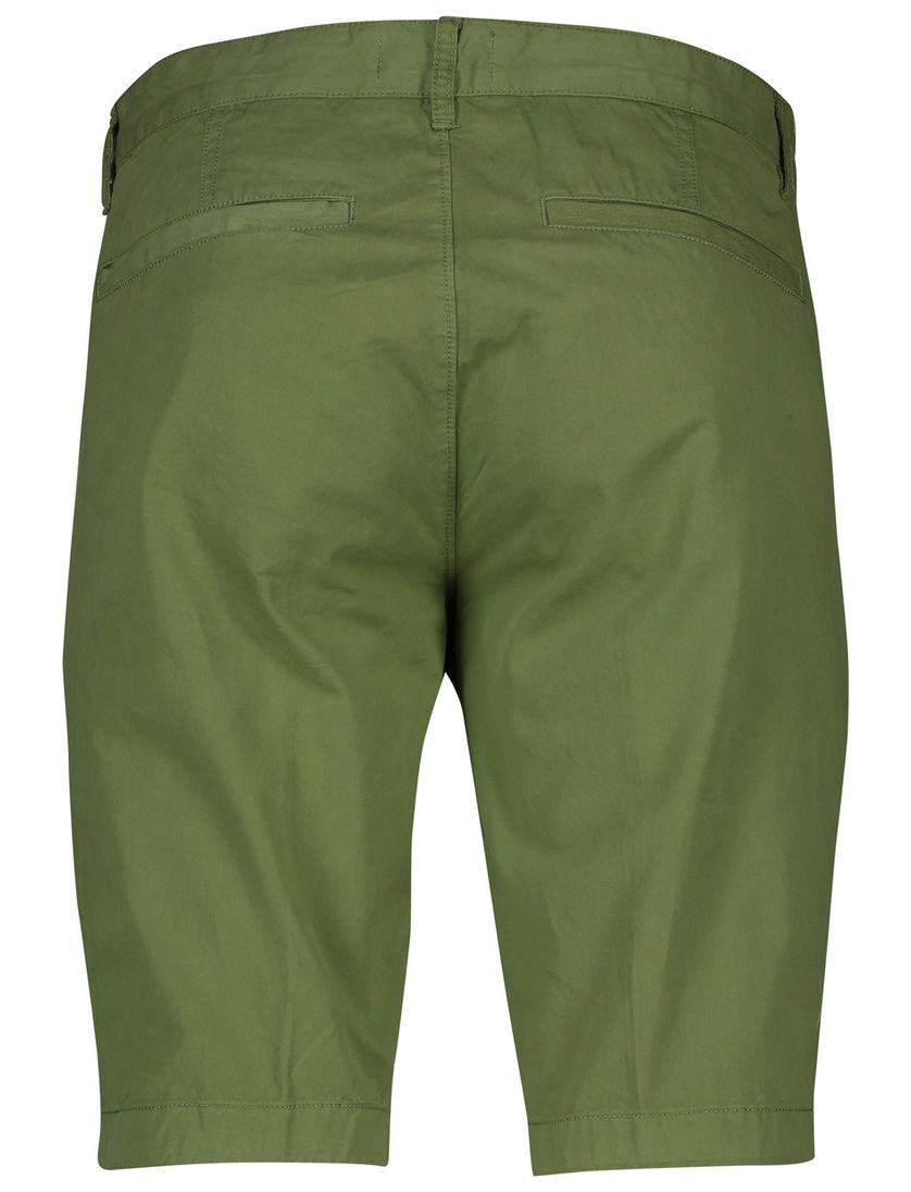 Portofino bermuda groen Koke Como katoen slim fit