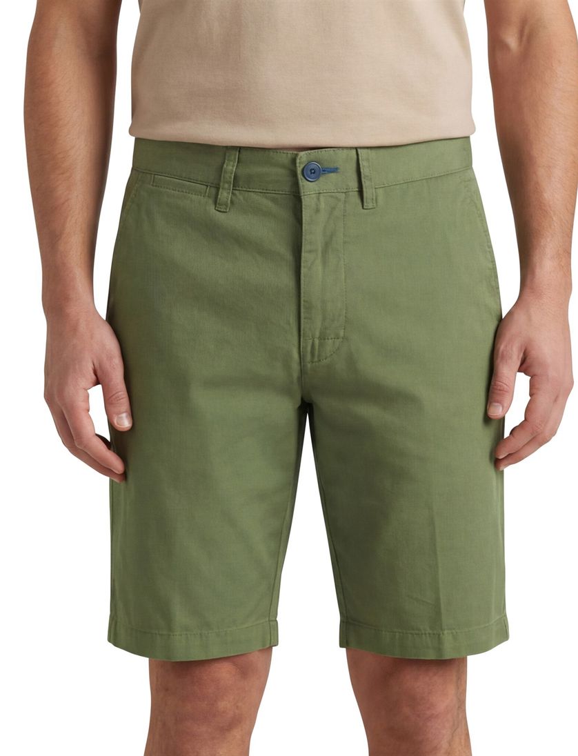 Portofino bermuda groen Koke Como katoen slim fit