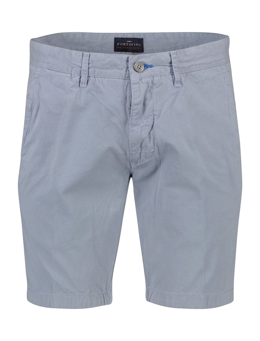 Portofino katoenen bermuda lichtblauw slim fit Koke Como