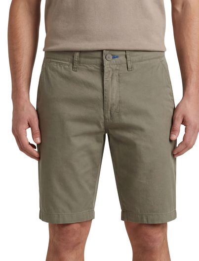Portofino Portofino katoenen bermuda Koke Como slim fit khaki