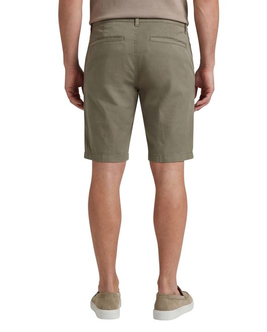 Katoenen Portofino bermuda Koke Como khaki slim fit