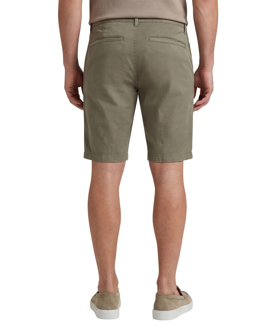 Portofino katoenen bermuda Koke Como slim fit khaki