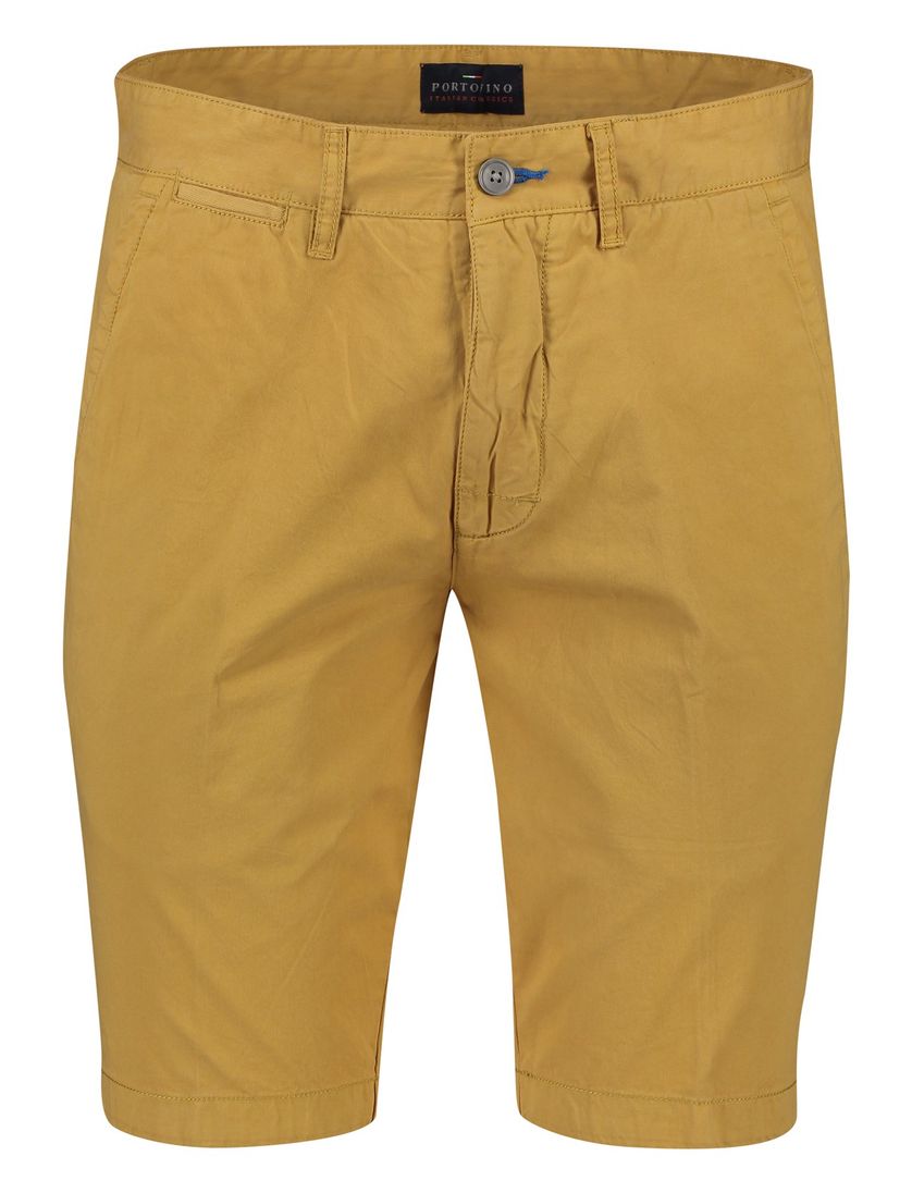 Portofino bermuda katoen geel slim fit Koke Como