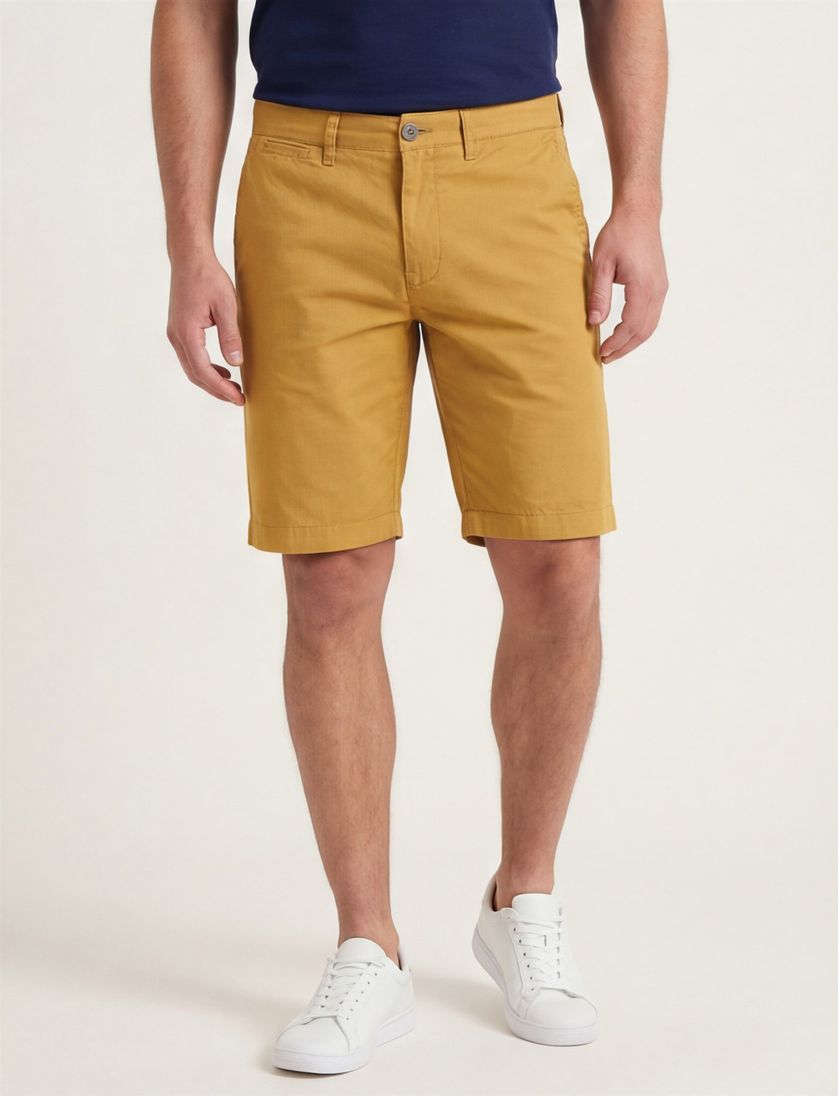 Portofino bermuda katoen geel slim fit Koke Como