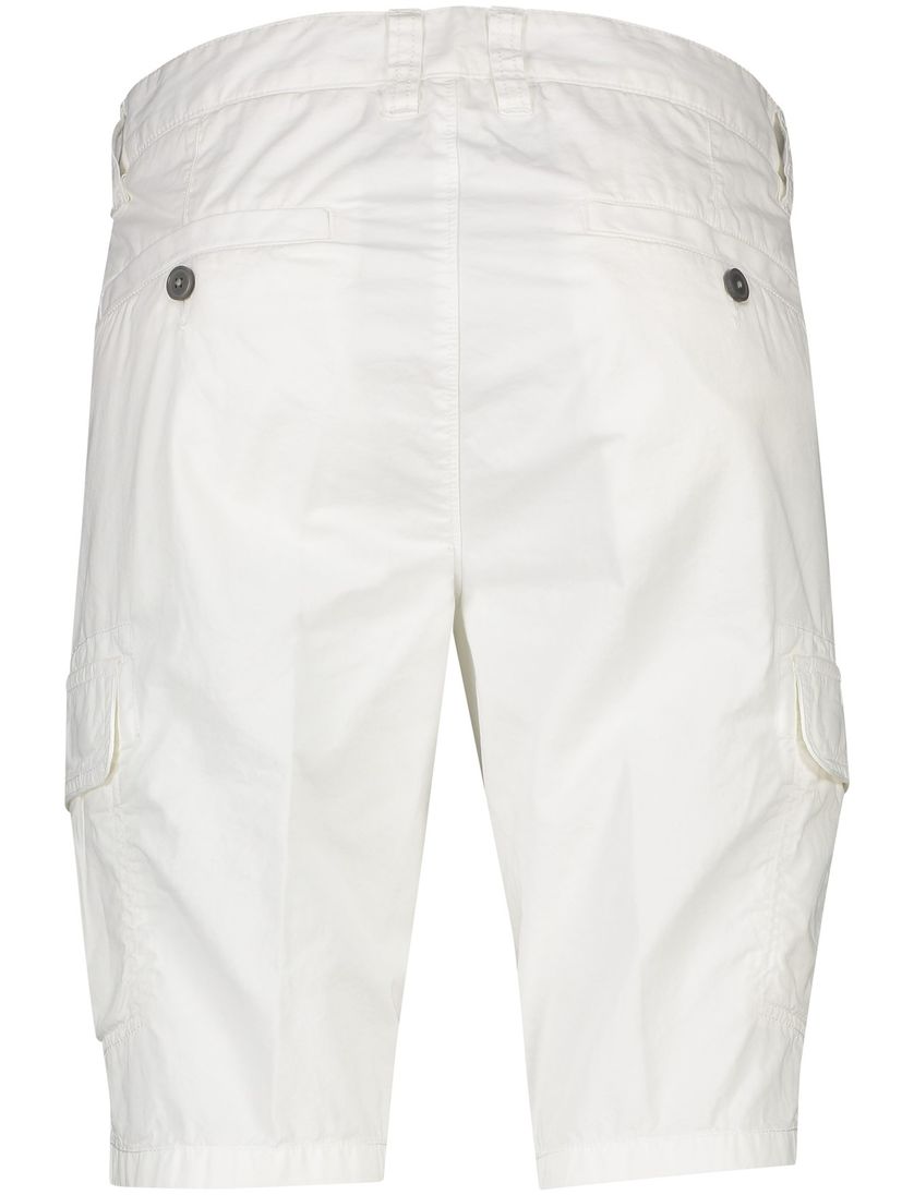 Portofino Katoenen bermuda wit slim fit Mane Latina