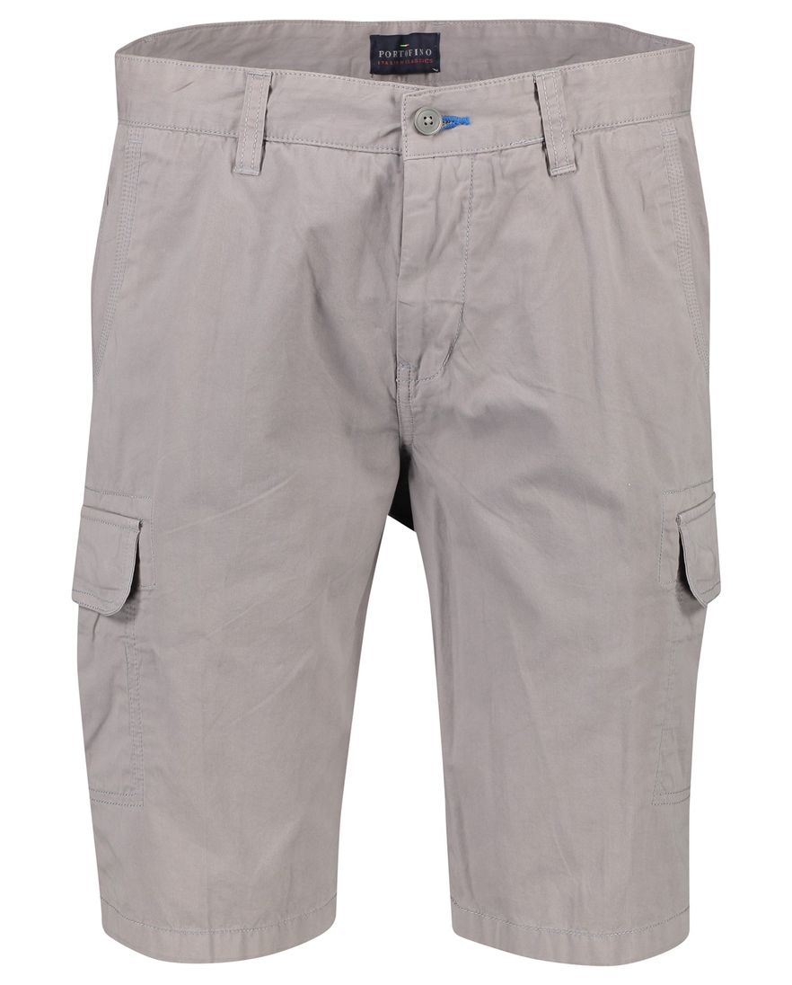Katoenen Portofino bermuda grijs slim fit Mane Latina