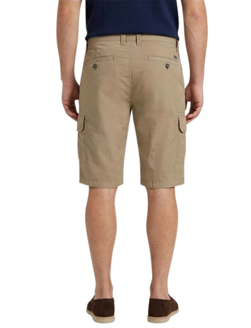 Portofino katoenen bermuda bruin slim fit Mane Latina