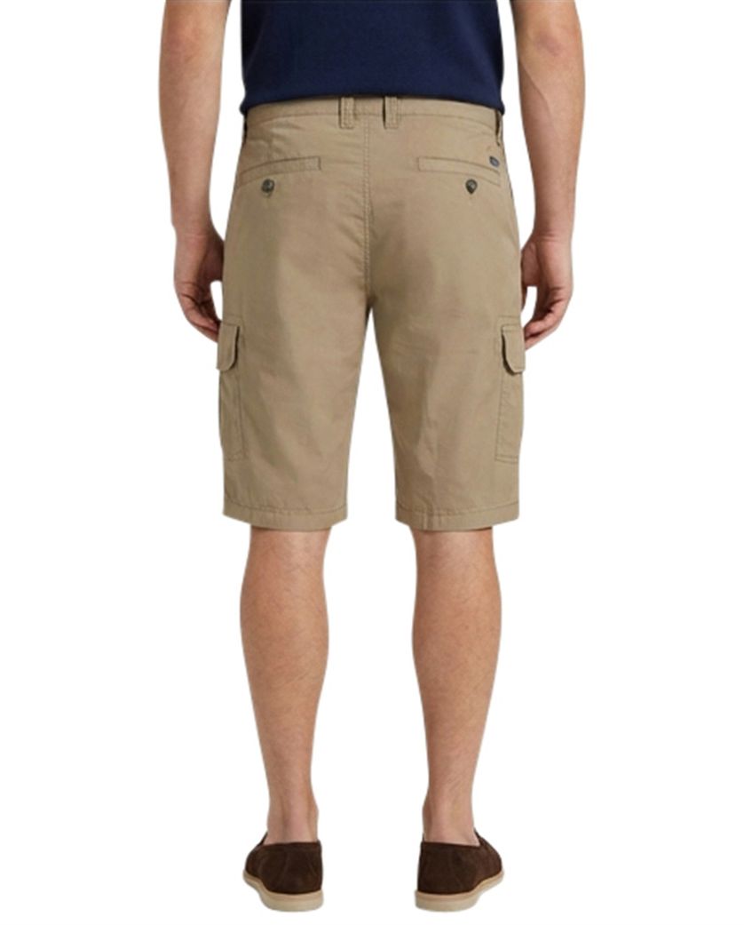 Portofino katoenen bermuda bruin slim fit Mane Latina