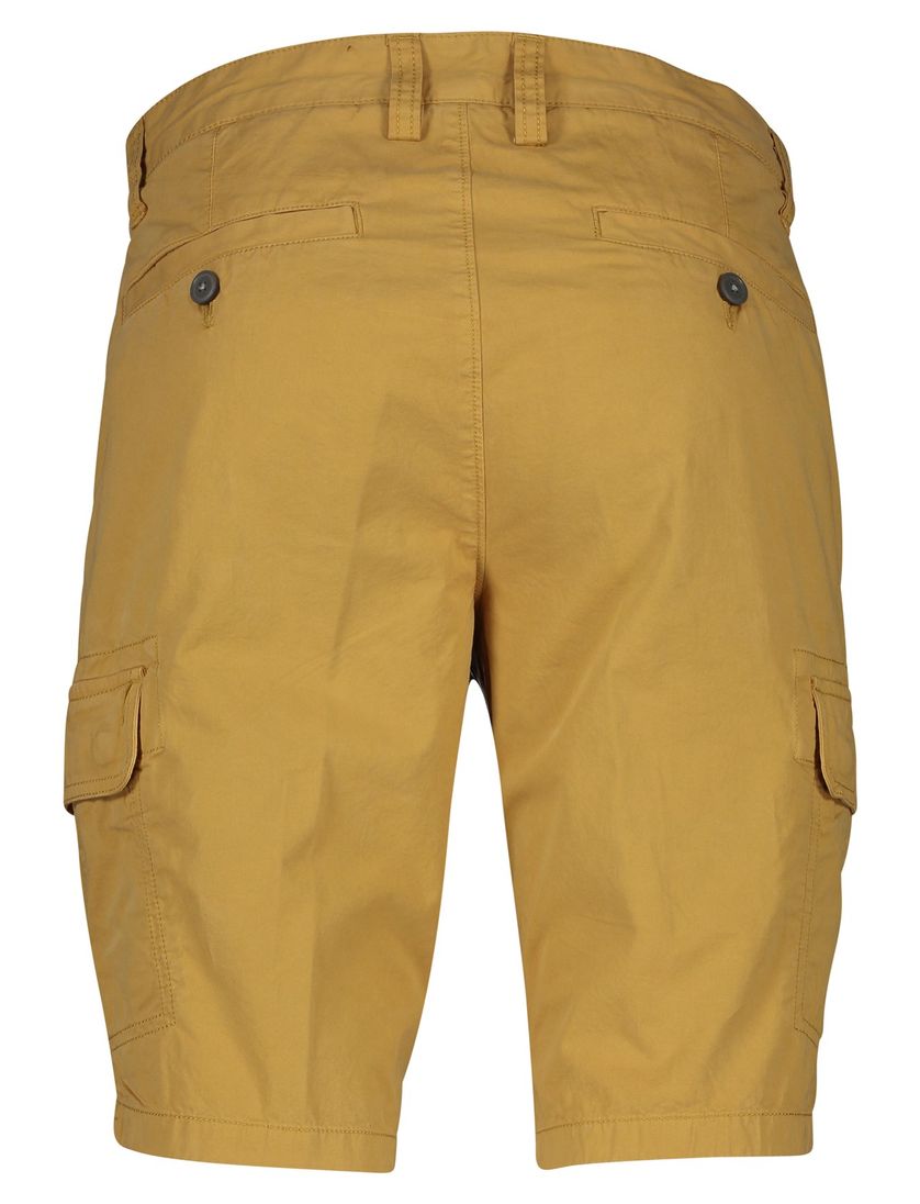 Portofino Mane Latina katoenen slim fit gele bermuda