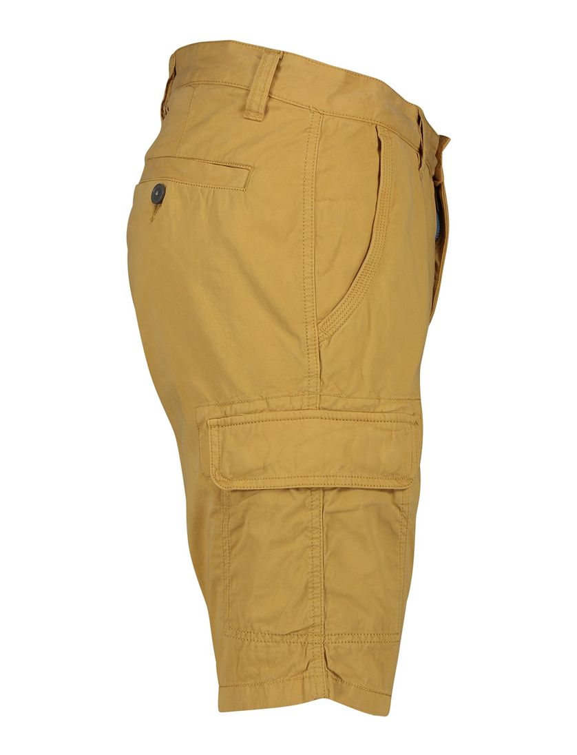 Portofino Mane Latina katoenen slim fit gele bermuda