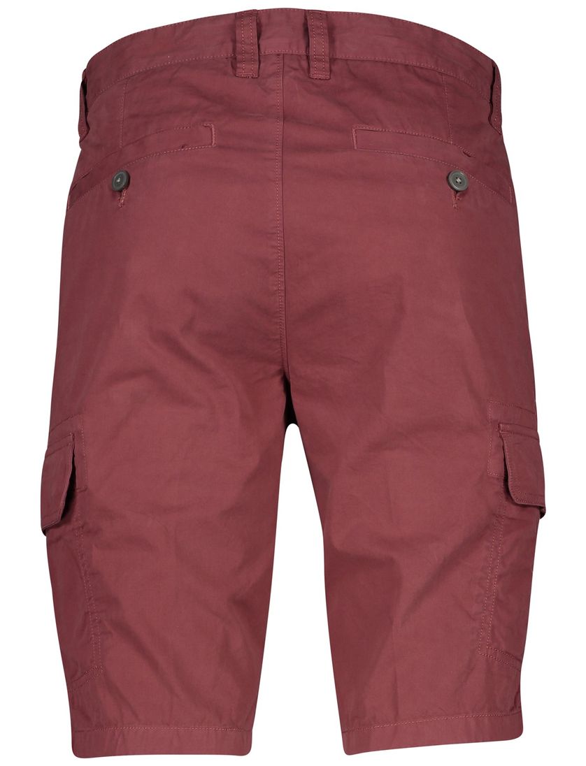 Portofino bermuda rood Mane Latina katoen slim fit