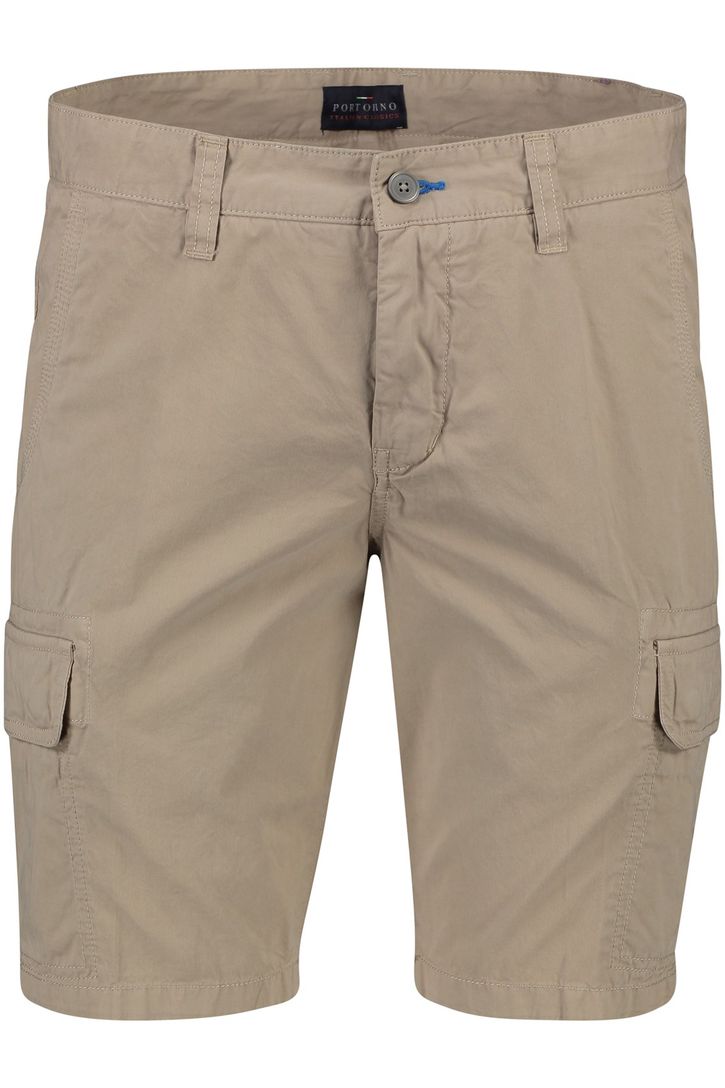 Katoenen Portofino bermuda lichtbruin slim fit Mane Latina