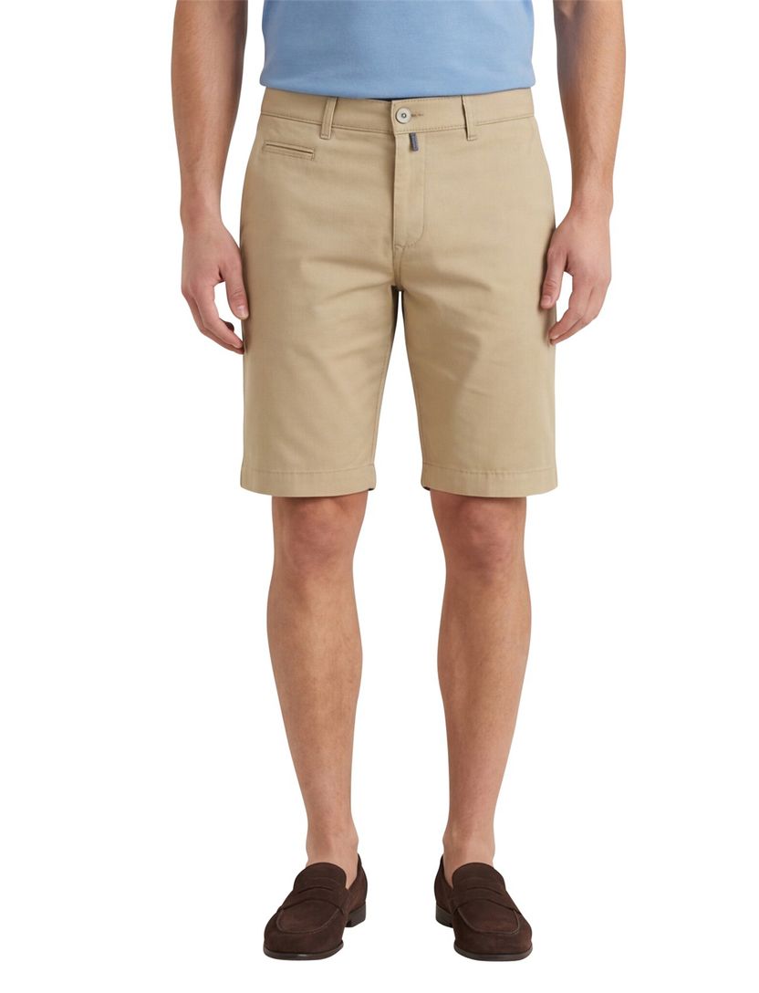 Katoenen Portofino bermuda lichtbruin slim fit Mane Latina