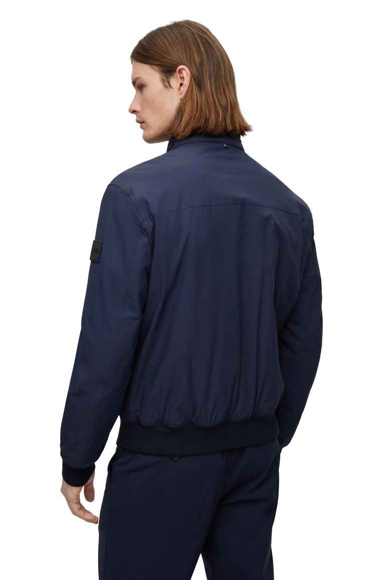 BOSS Black P-Cordovan softshell jas donkerblauw