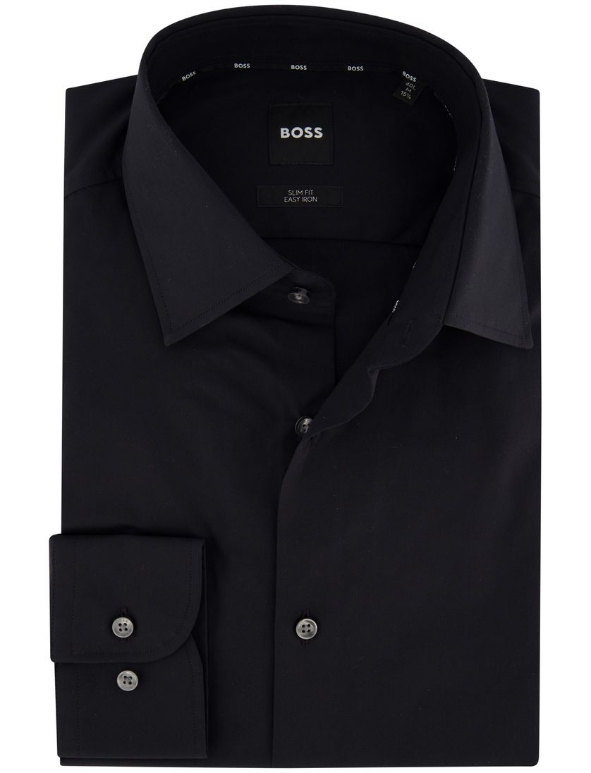 Hugo Boss overhemd H-HANK slim fit zwart