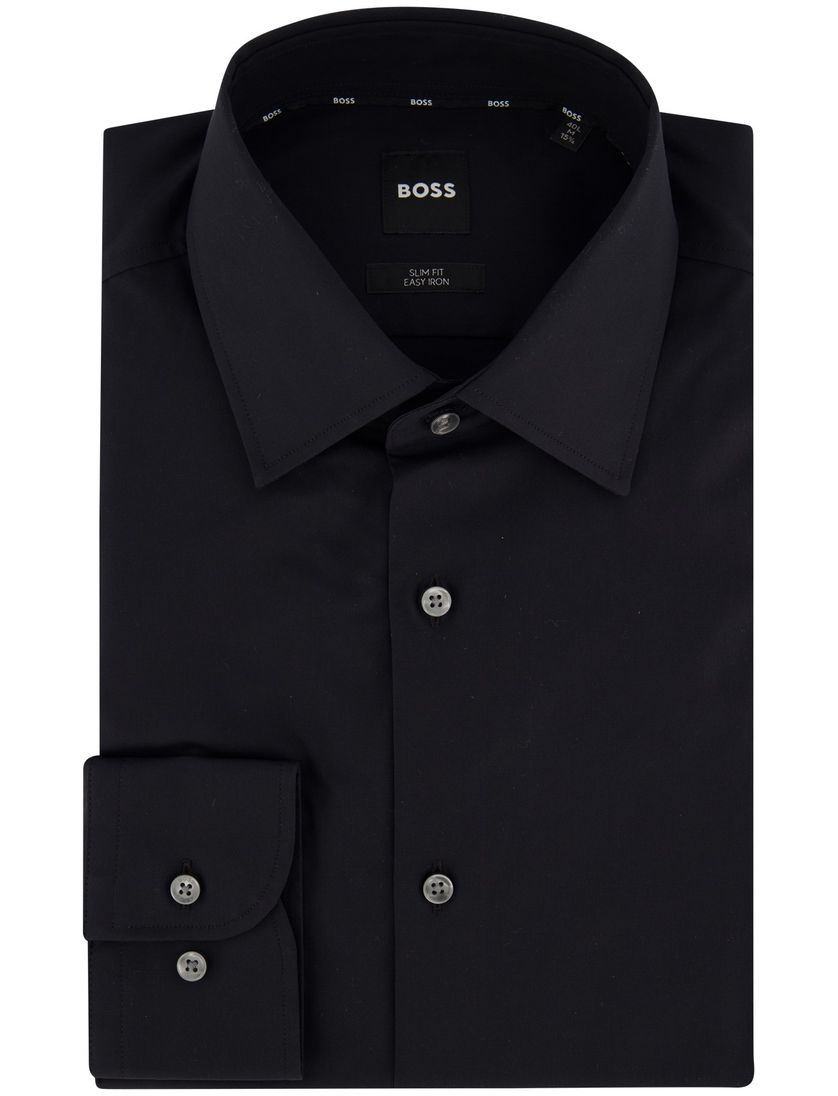 Hugo Boss overhemd H-HANK slim fit zwart