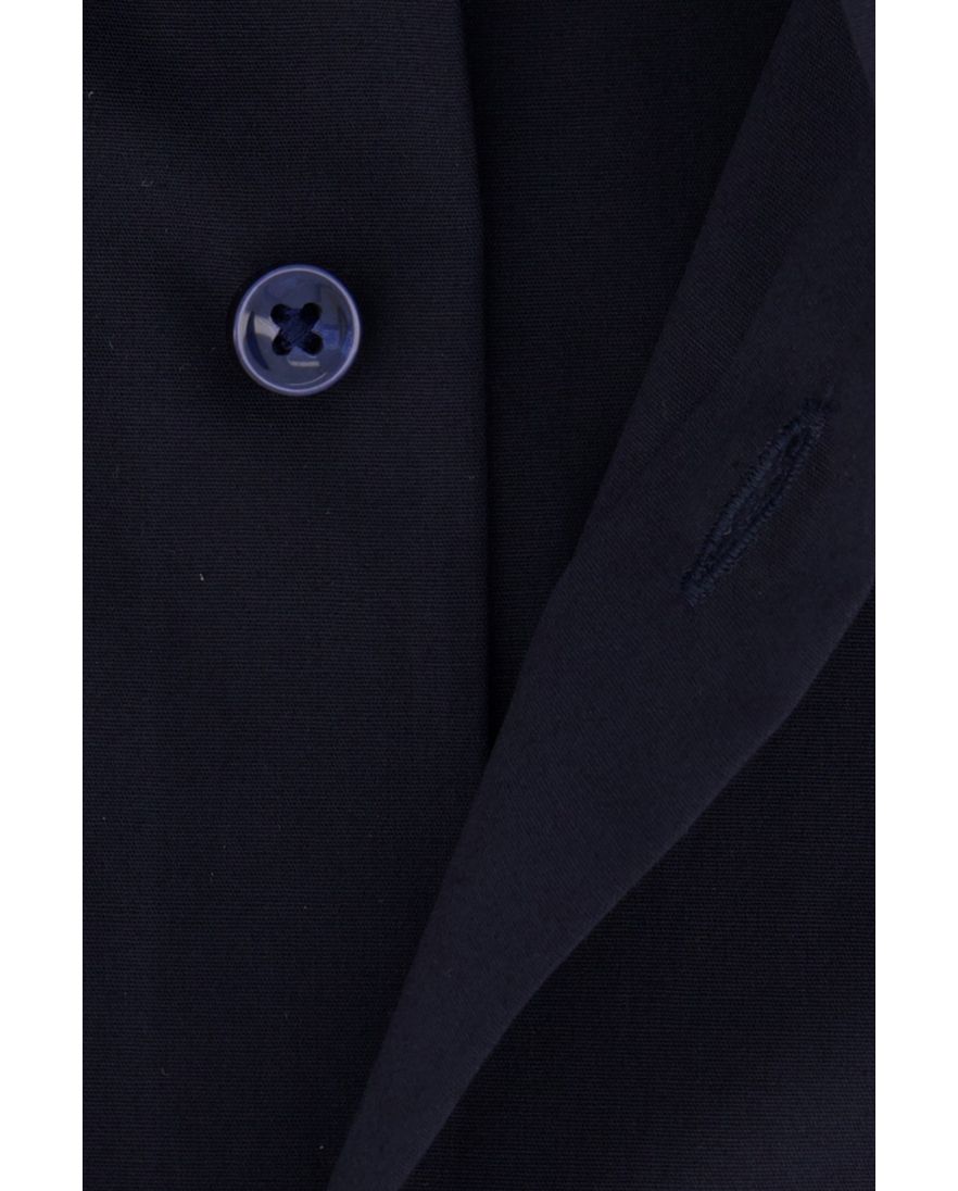 Hugo Boss H-HANK overhemd slim fit donkerblauw effen katoen