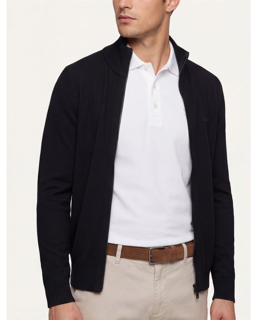 BOSS Orange vest Avac zwart