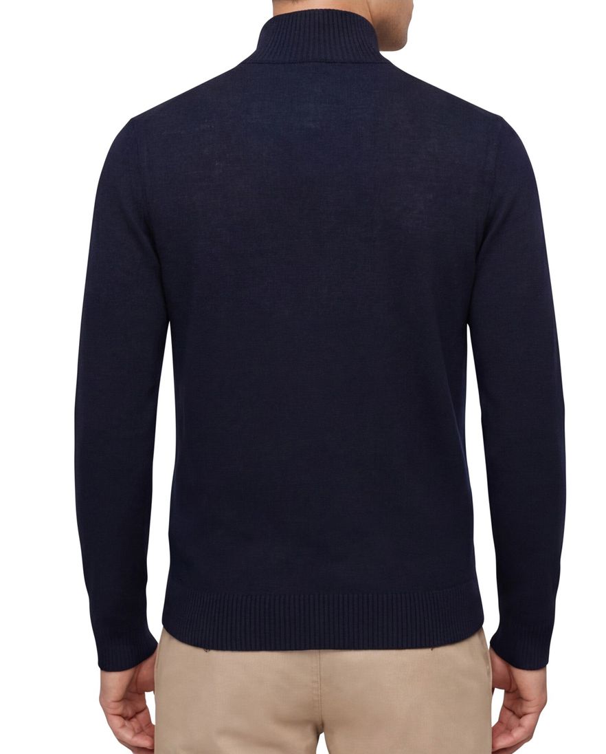 Hugo Boss vest navy merinowol