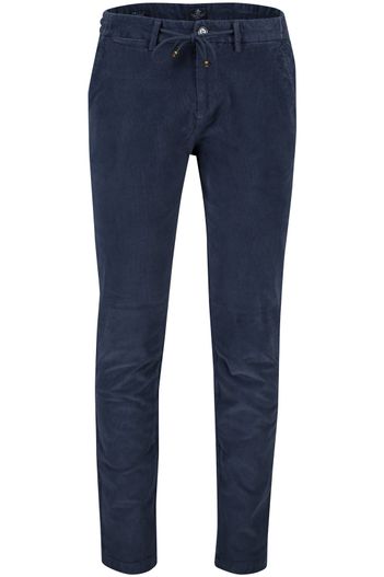 New Zealand New Zealand chino donkerblauw effen katoen Napier Cord