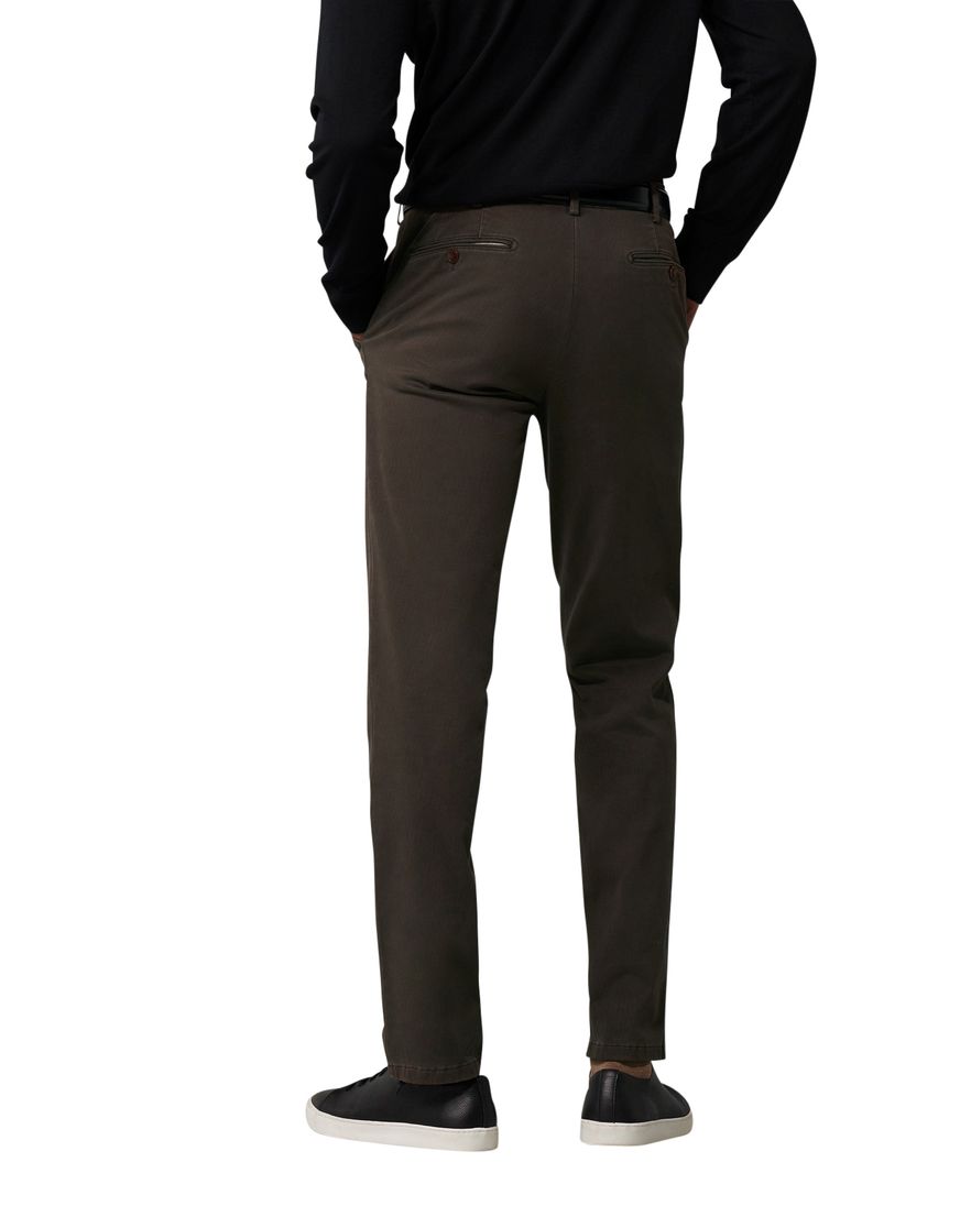 Meyer broek bruin katoen perfect fit