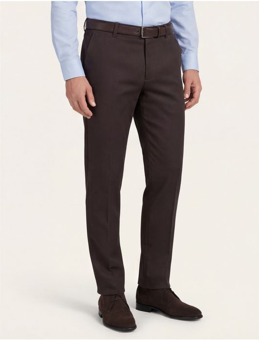 katoenen broek bruin Meyer Bonn