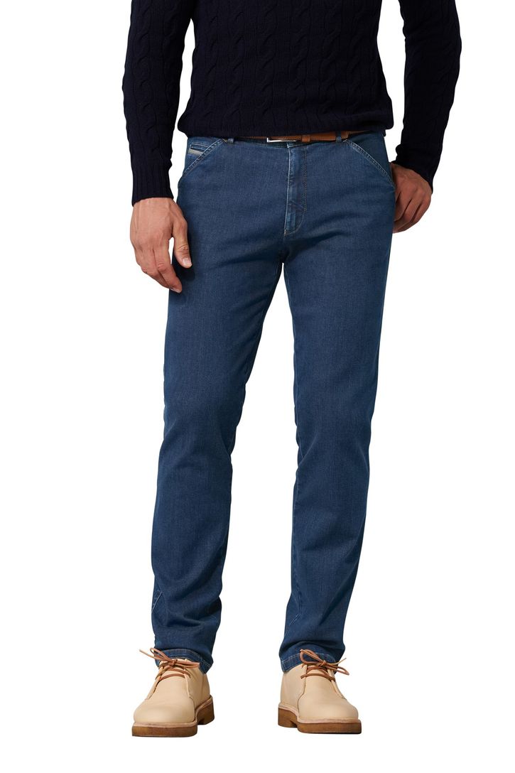 Meyer chicago perfect fit katoenen jeans blauw
