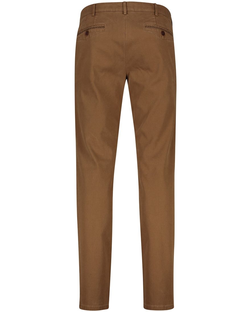 Meyer broek chicago perfect fit bruin katoen