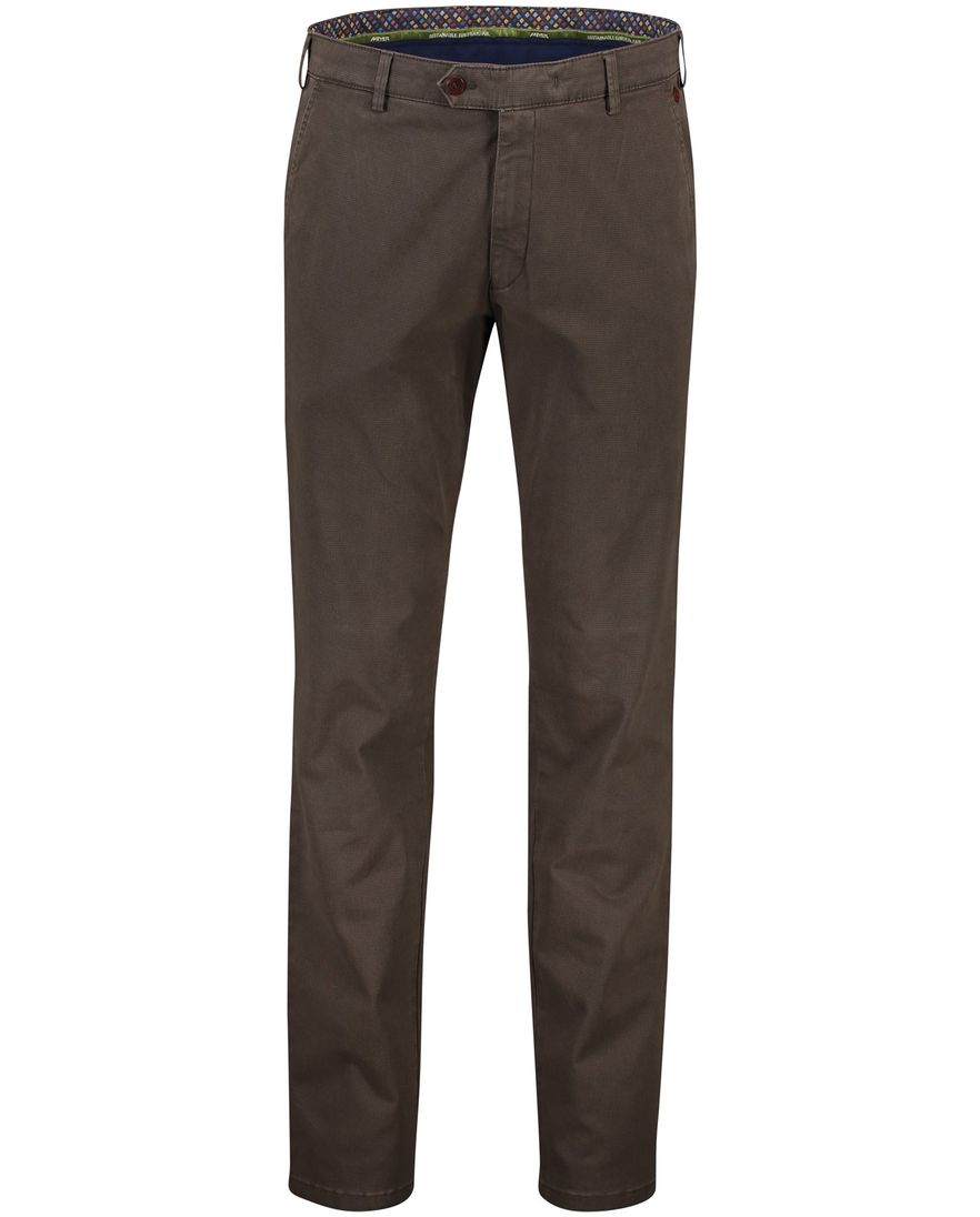 Meyer Paris broek bruin effen katoen
