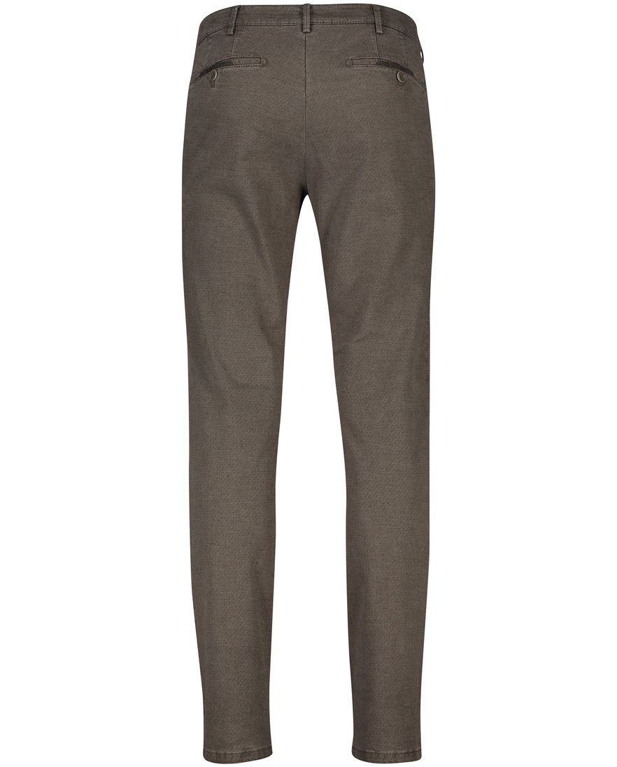 Meyer katoenen broek bruin gemêleerd