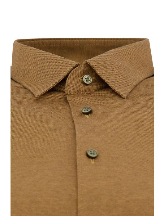 Desoto overhemd bruin katoen