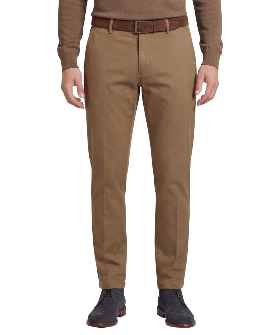 Hiltl lichtbruine chino effen