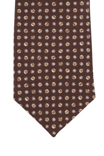 Profuomo bruine Profuomo stropdas geprint