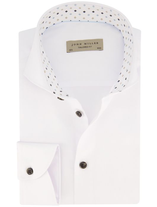 John Miller overhemd wit tailored fit