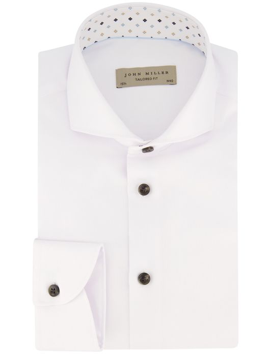 John Miller overhemd wit tailored fit