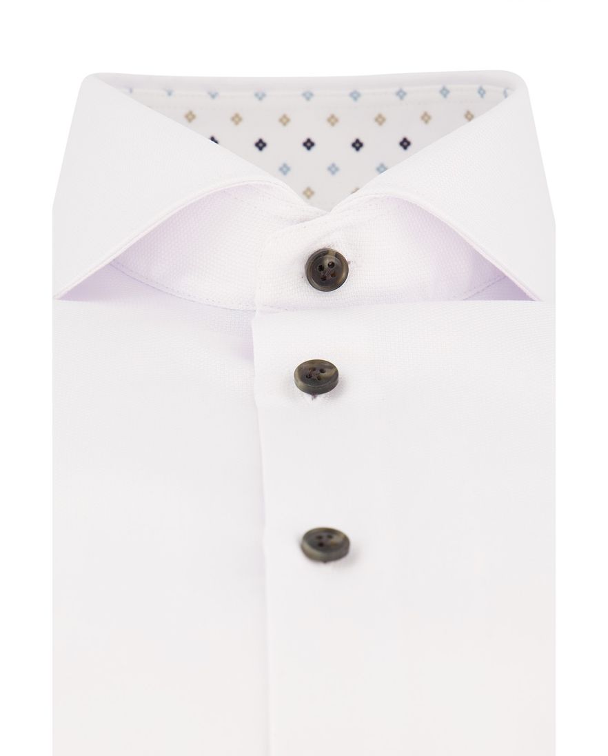 John Miller business overhemd tailored fit wit effen katoen