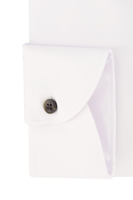 John Miller business overhemd tailored fit wit effen katoen