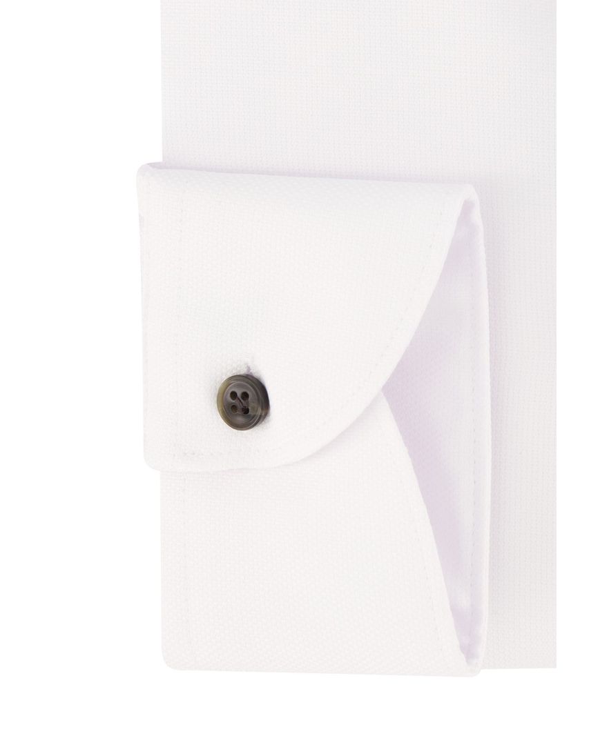 John Miller business overhemd tailored fit wit effen katoen