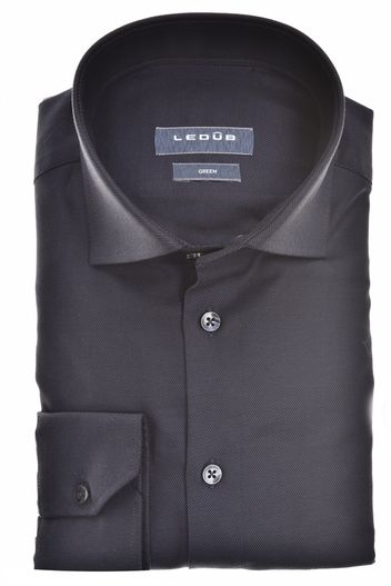 Ledub Ledub overhemd donkerblauw effen